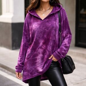 Earth Yoga Deep Purple Women's Hoodie